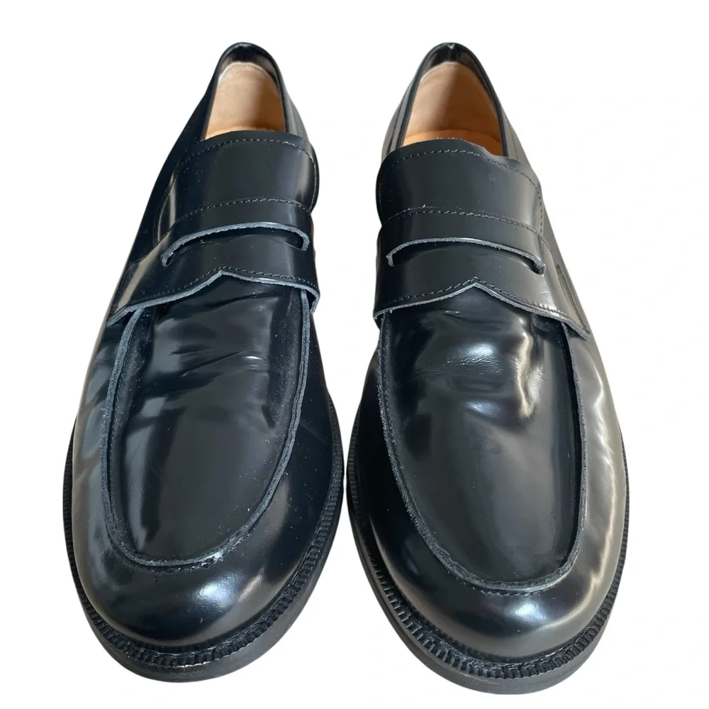 Express Black Leather Penny Loafers Men’s Size 11 Office Career Party Wedding
